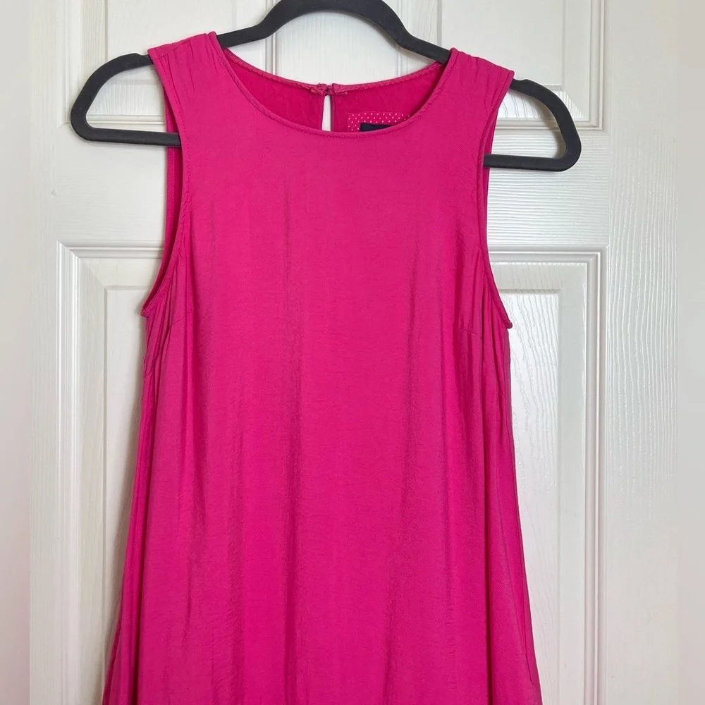 Anthropologie Maeve Marlene Tiered Dress Hot Pink - Picture 5 of 11